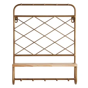 Grid Brass Shelf