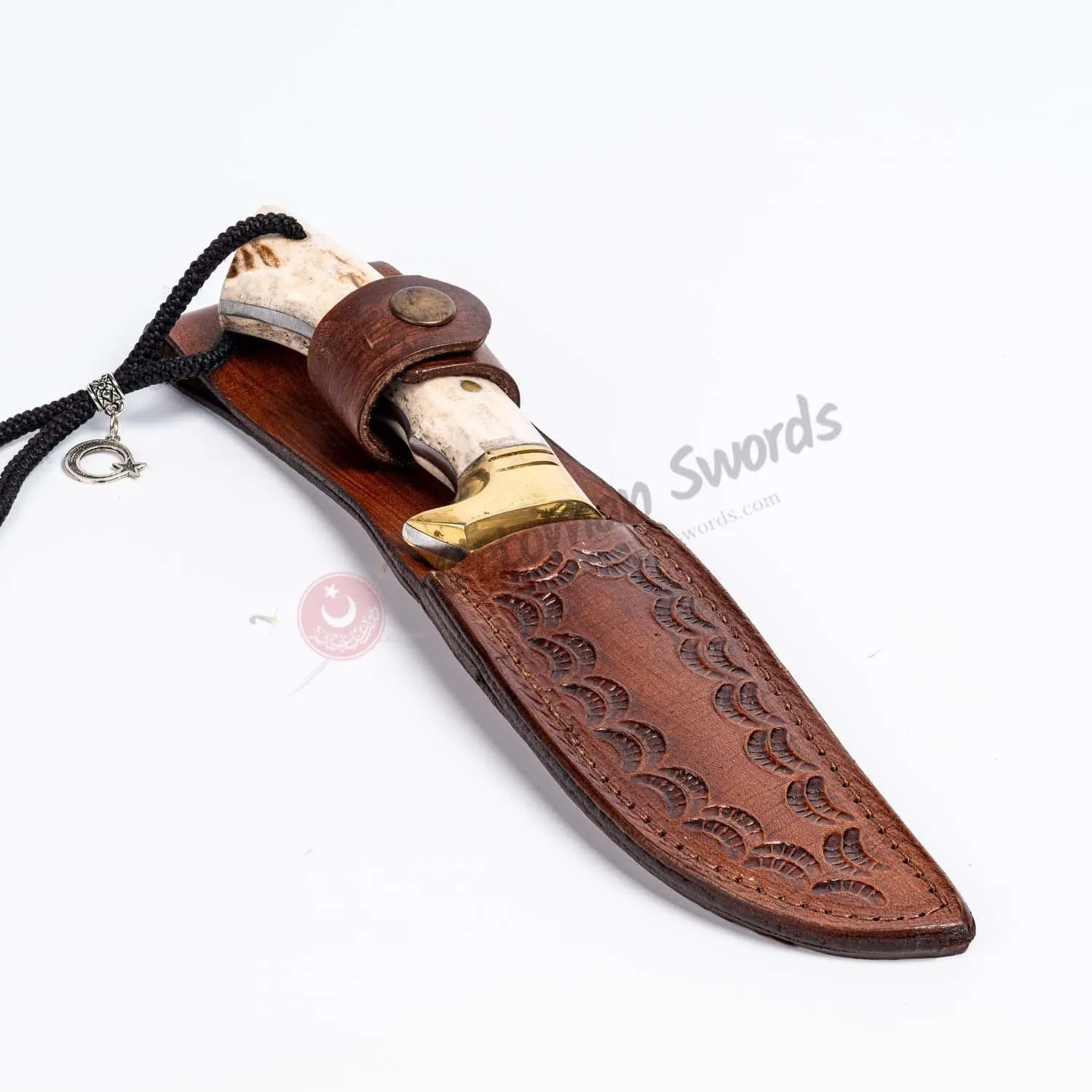 Handmade Horn Handle Small Bowie Knife