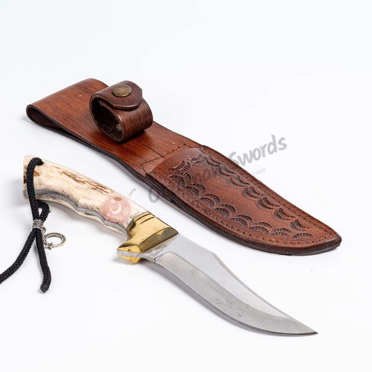 Handmade Horn Handle Small Bowie Knife