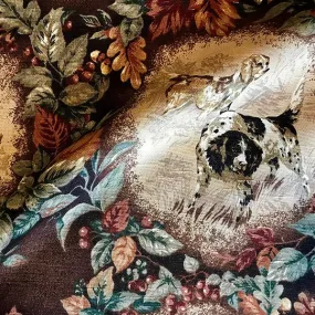 Hunting Dog Cotton Print Upholstery Fabric 54'