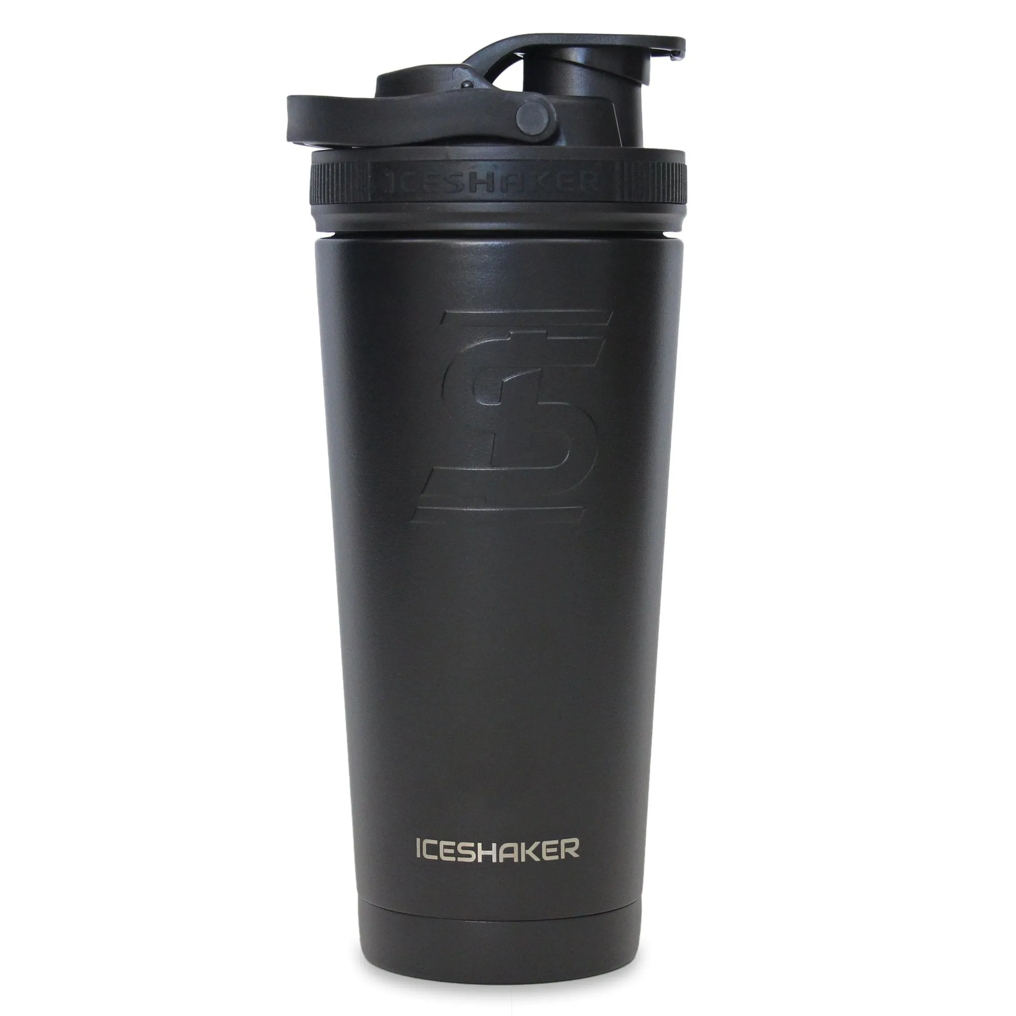 Ice Shaker 26oz Shaker Bottle - Black