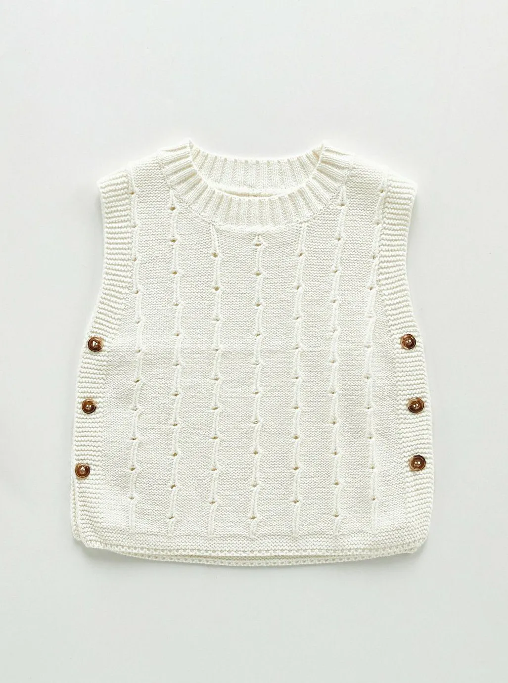 Infant Knitted Sweater Vest - Unisex