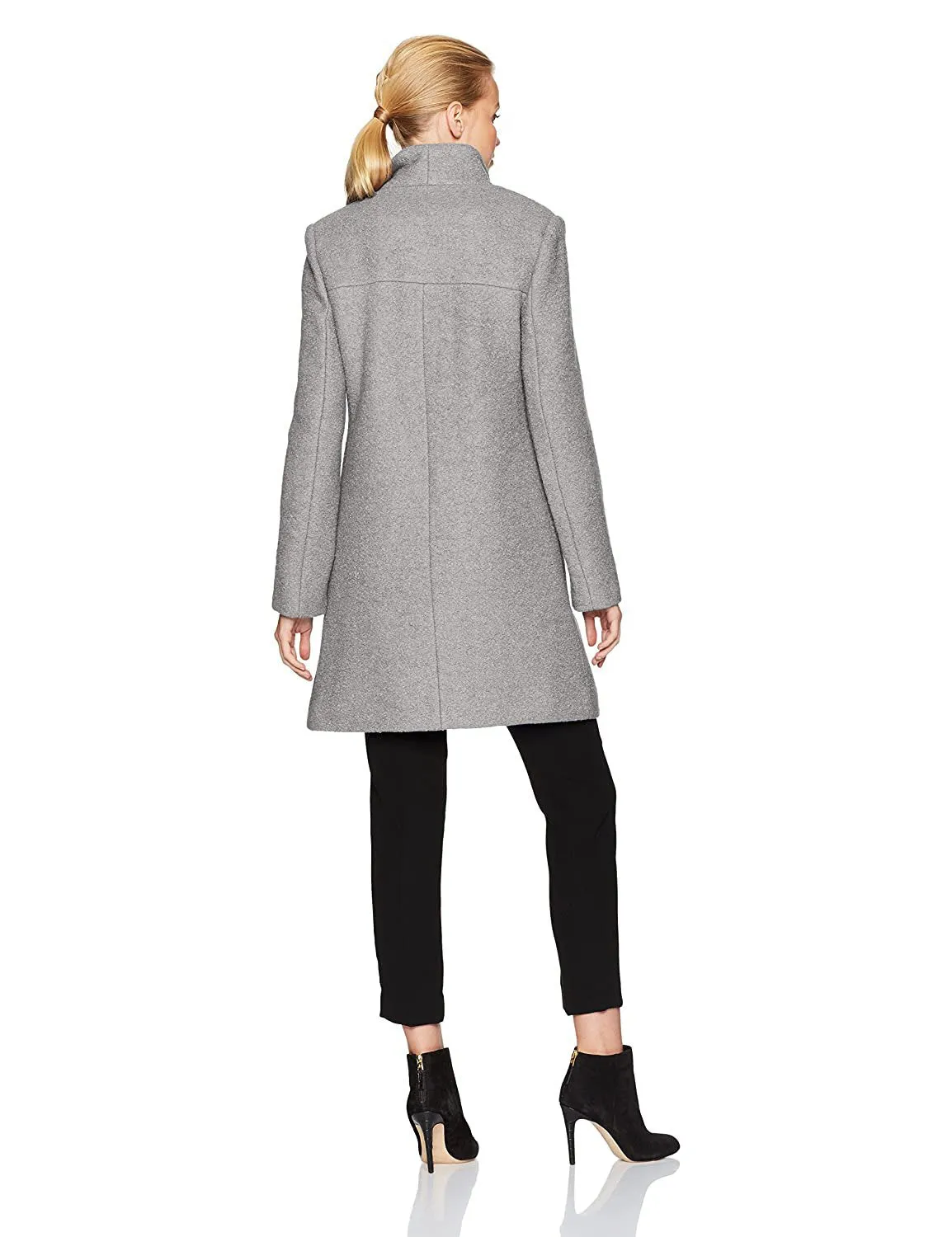 Kenneth Cole New York Women's Pressed Wool-Blend Boucle Coat