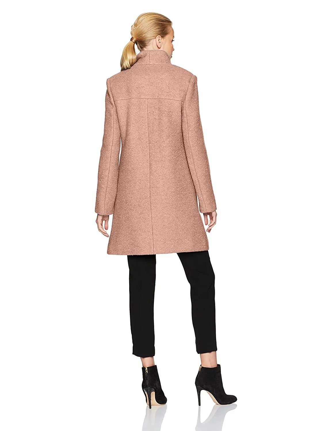 Kenneth Cole New York Women's Pressed Wool-Blend Boucle Coat