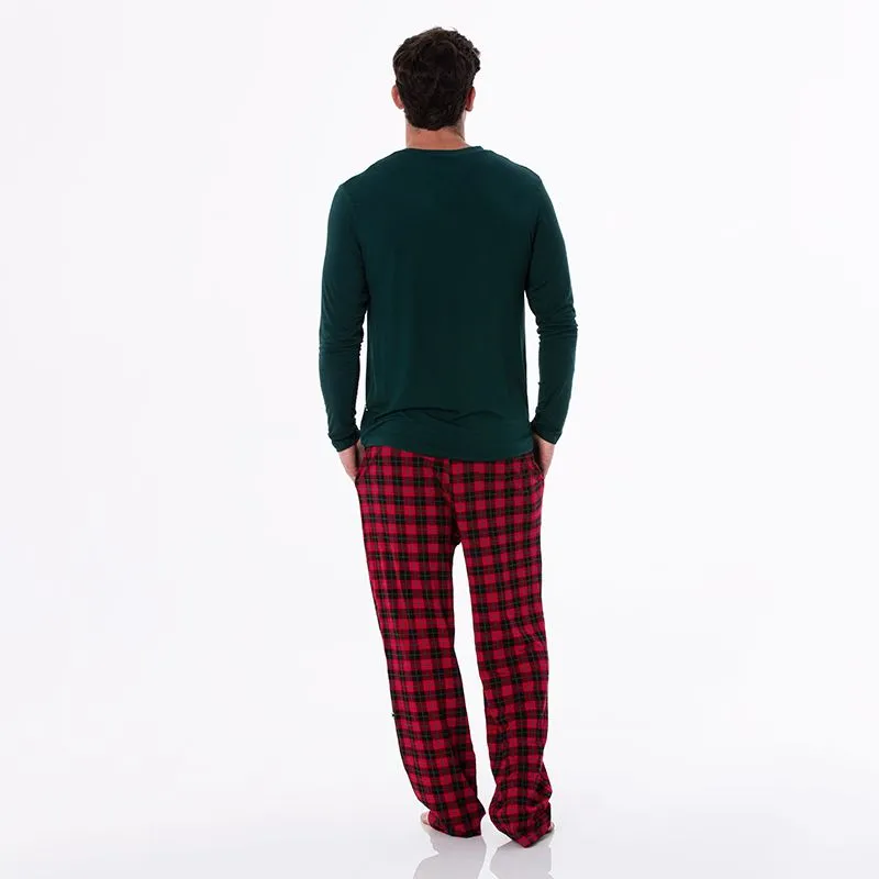 Kickee Pants Men's Pajama Pants - Anniversary Plaid