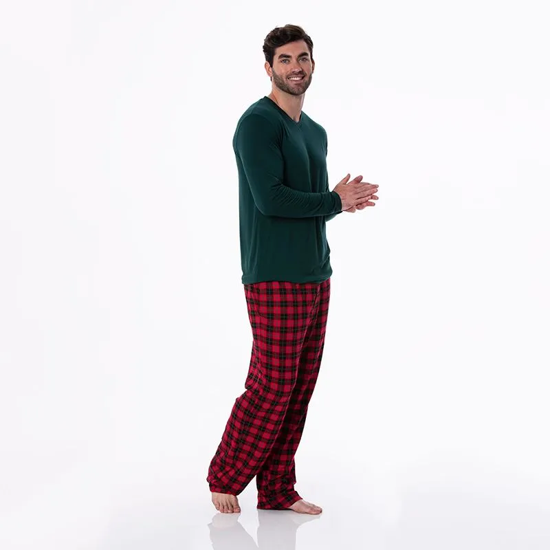 Kickee Pants Men's Pajama Pants - Anniversary Plaid