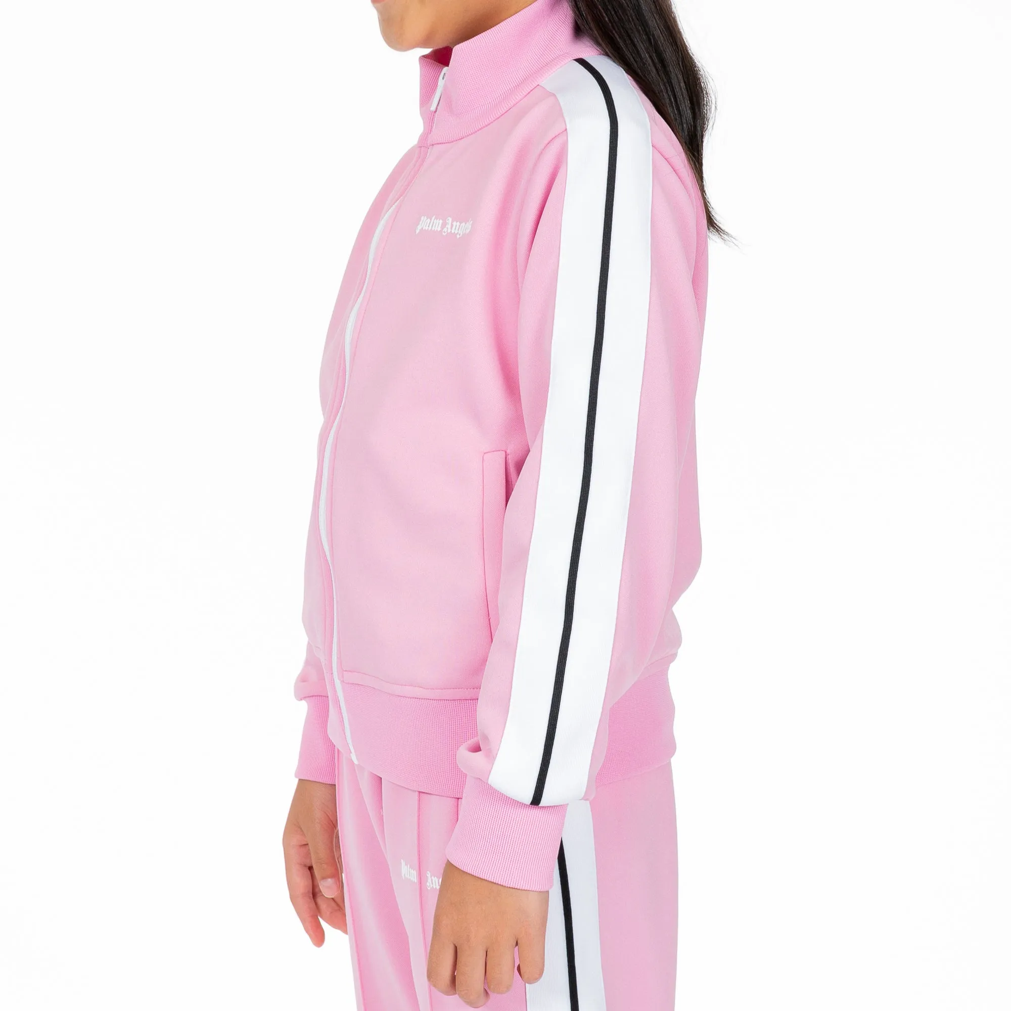 Kids Classic Baby Pink Track Jacket