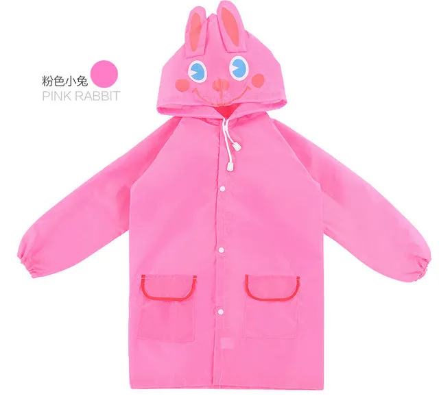 kids Raincoat - blue, green, or pink