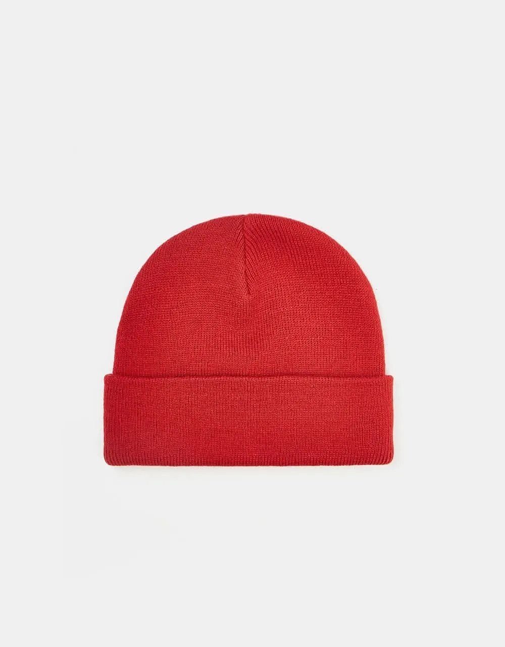 Krooked Moonsmile Script Beanie - Dark Red/White