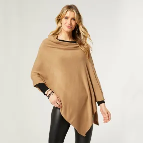 Lightweight Poncho - Taupe