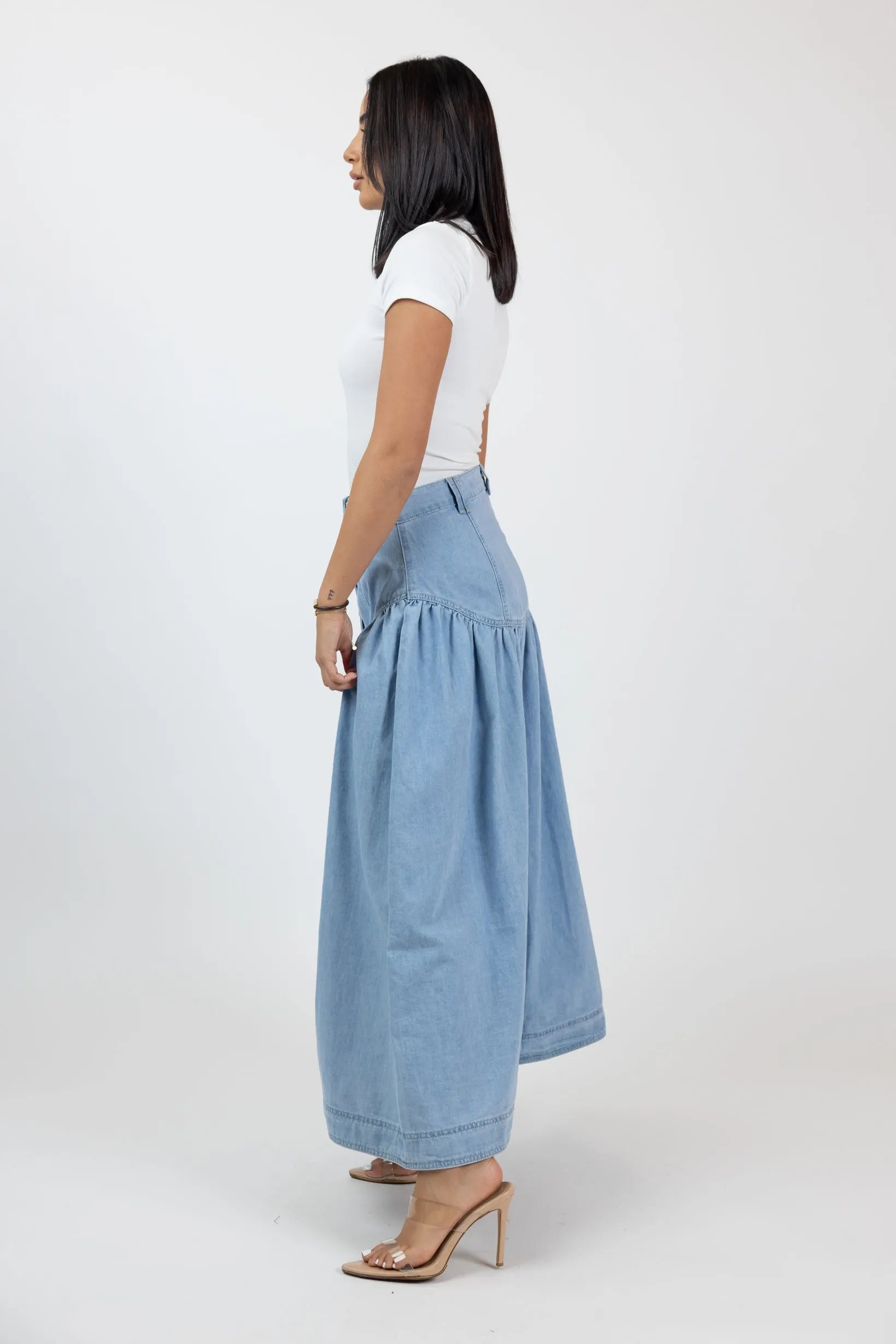 Liora Denim Maxi Skirt