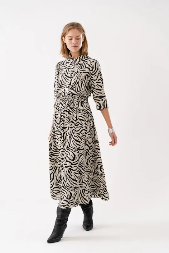 Lollys Laundry Akane Maxi Skirt - Zebra