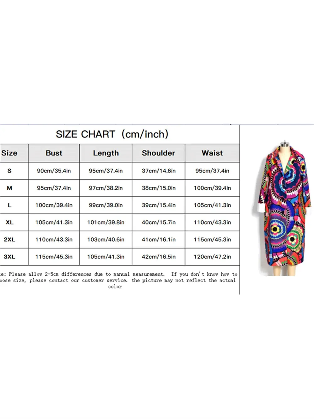 Loose Ankle Print Woolen Coat Printing