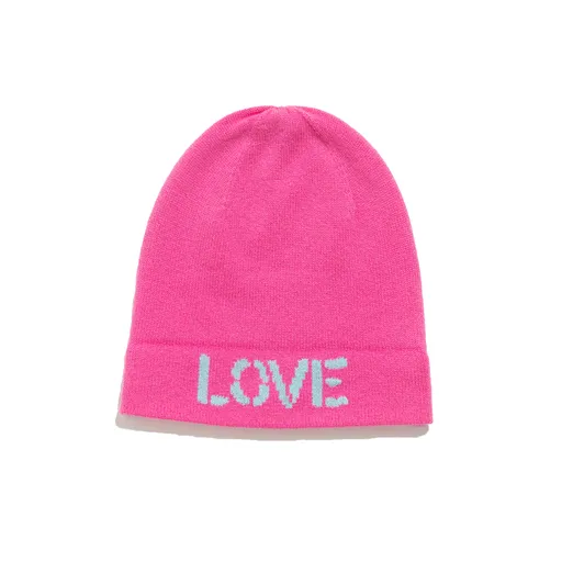 Love Cashmere Beanie ~ Pop Pink