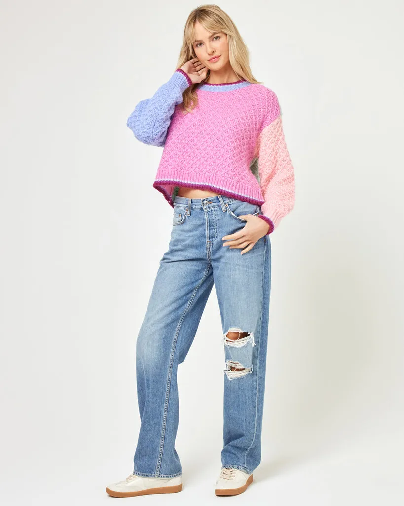 LSPACE Pretty Please Colorblock Sweater