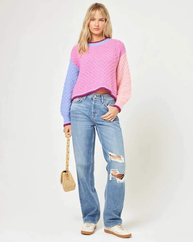 LSPACE Pretty Please Colorblock Sweater