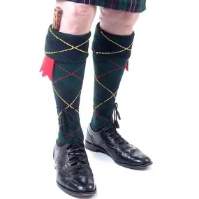 Luxury Kilt Hose - Clansman Full Argyle - Hunting Scott