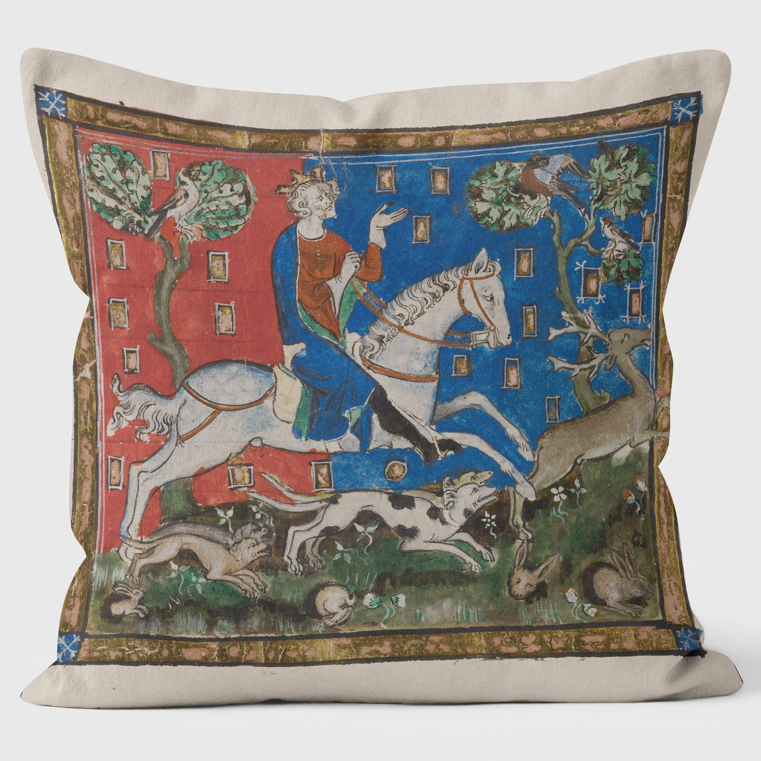 Magna Carta King John Hunting - British Library Cushions