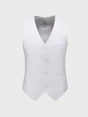 Men Vest Mens Casual Suit V-necked Slim Fit Vests