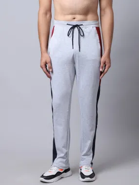 Mens Grey Melange Track Pant