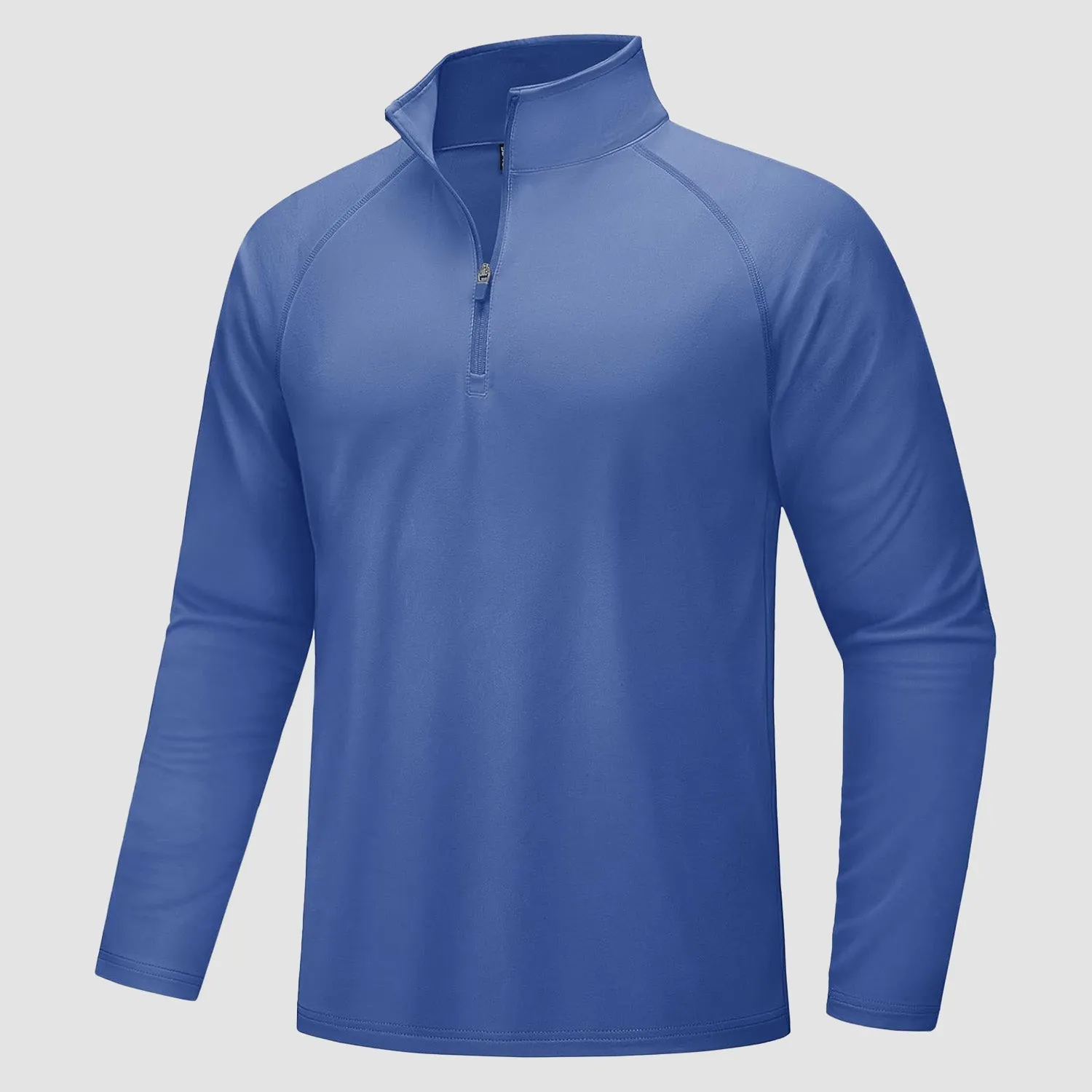 Men's Quarter Zip Pullover Long Sleeve Sweatshirts Fleece Lined Golf Pullover Thermal Gym Workout Tops