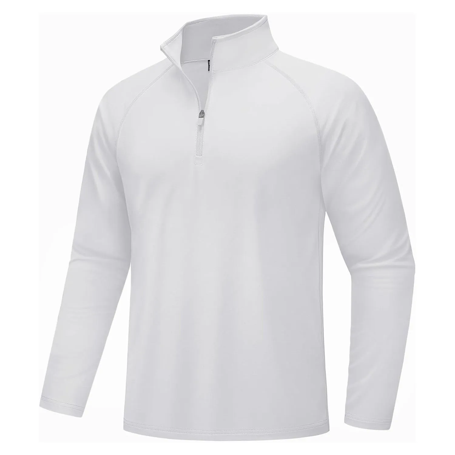 Men's Quarter Zip Pullover Long Sleeve Sweatshirts Fleece Lined Golf Pullover Thermal Gym Workout Tops