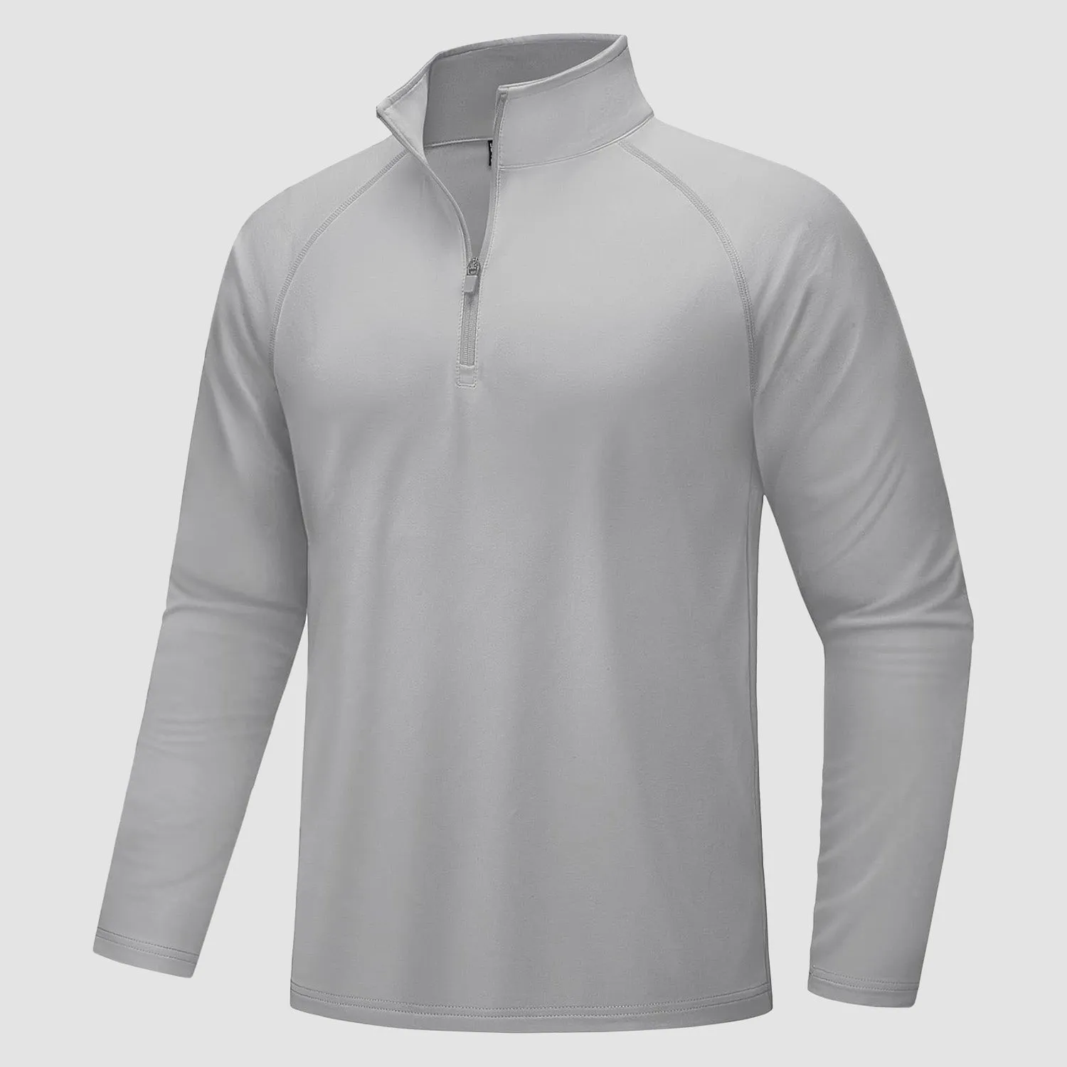 Men's Quarter Zip Pullover Long Sleeve Sweatshirts Fleece Lined Golf Pullover Thermal Gym Workout Tops