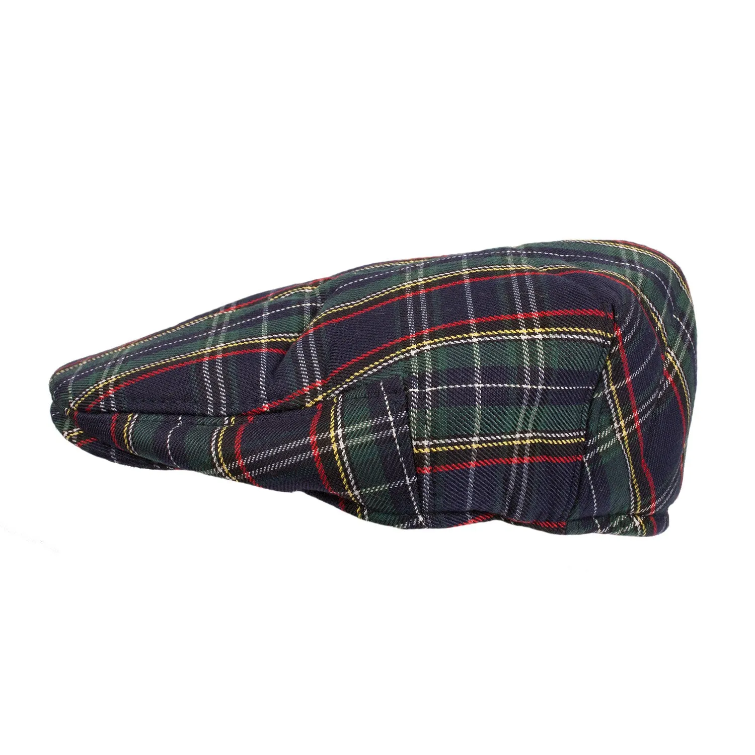 Men's Tartan Padded Flat Cap