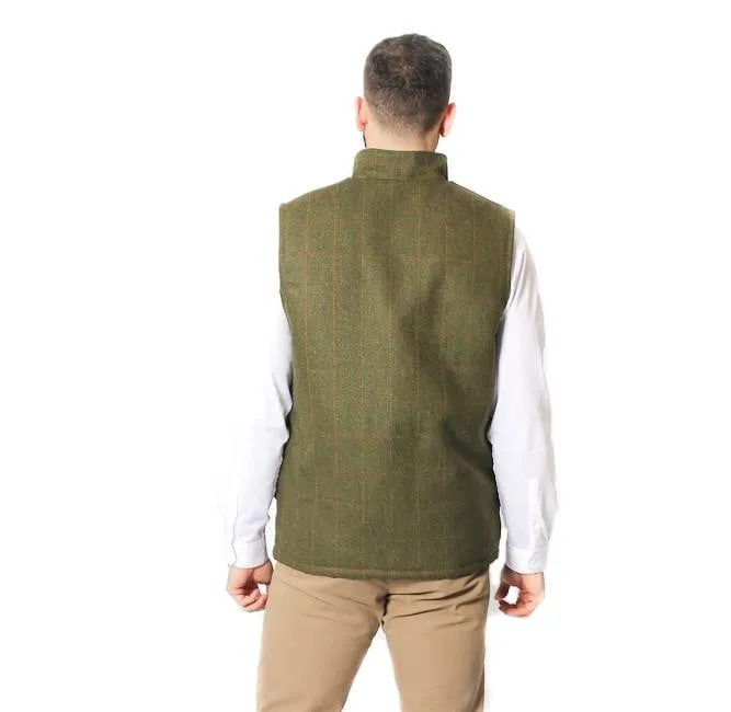 Mens Tweed Bodywarmer – Dark Tweed