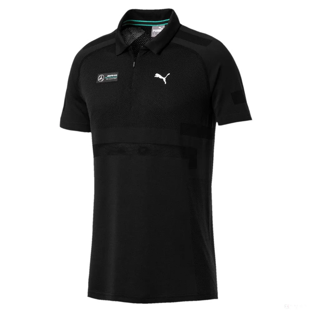 Mercedes Polo, Puma EcoKNIT, Black, 2019