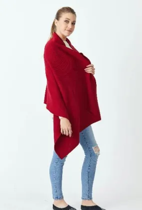 Merino Solid Wrap - Red