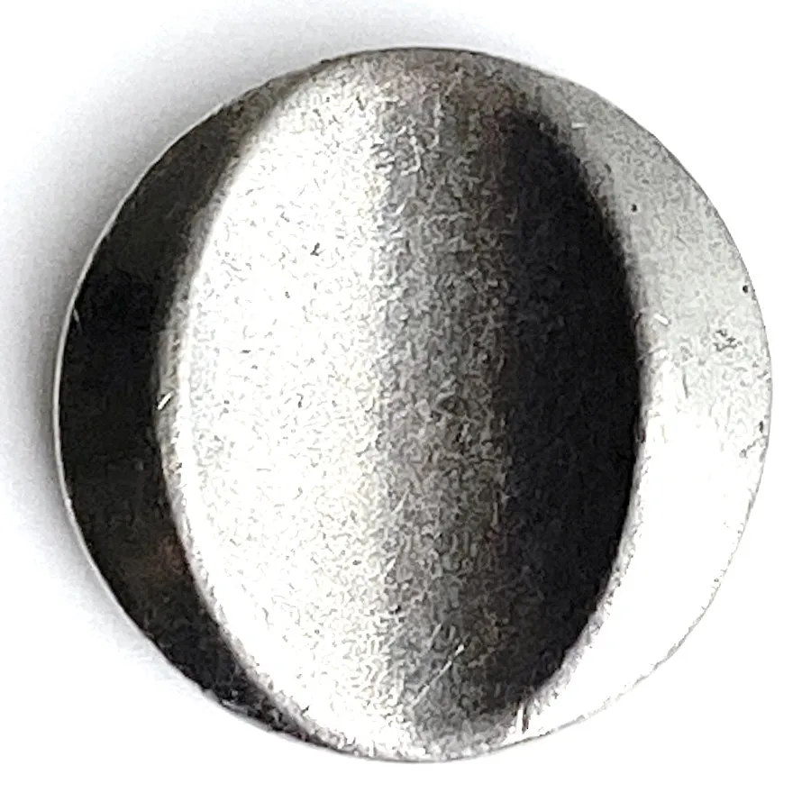 Mirage Circular Oval Pewter Button 7/8" Shank Back USA Made, #FJ-54