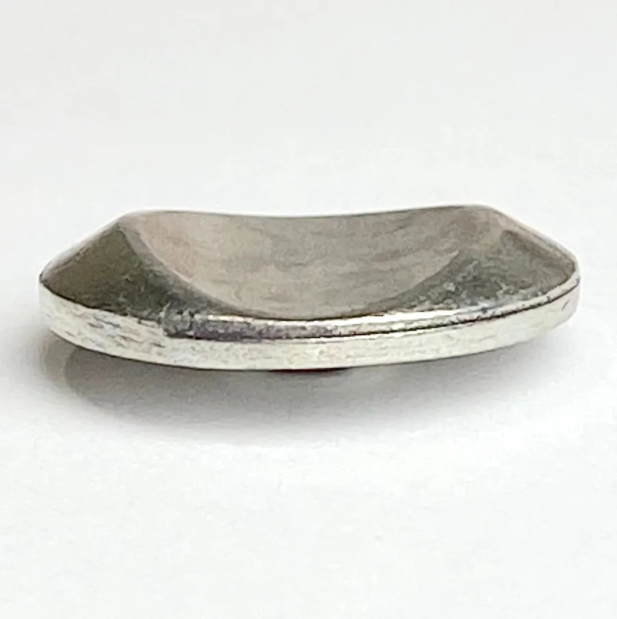 Mirage Circular Oval Pewter Button 7/8" Shank Back USA Made, #FJ-54