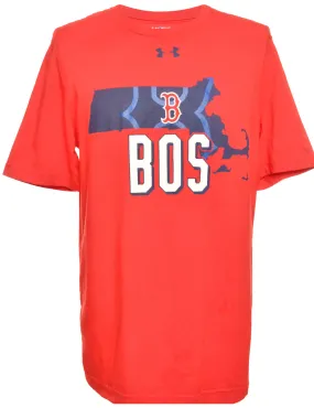 MLB Red Under Armour Sports T-shirt - L