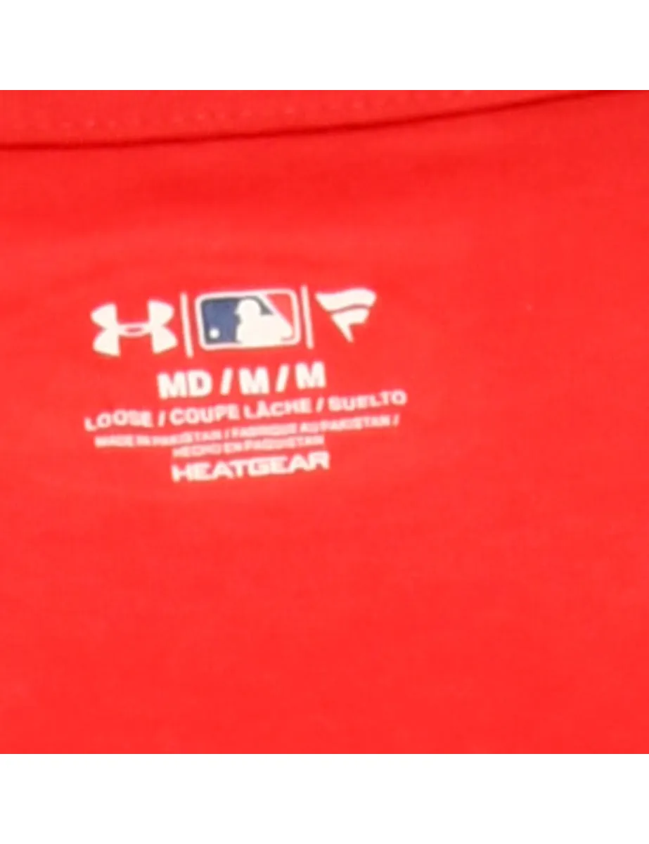 MLB Red Under Armour Sports T-shirt - L