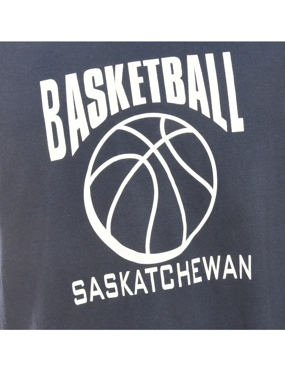 Navy Basketball Sports T-shirt - L