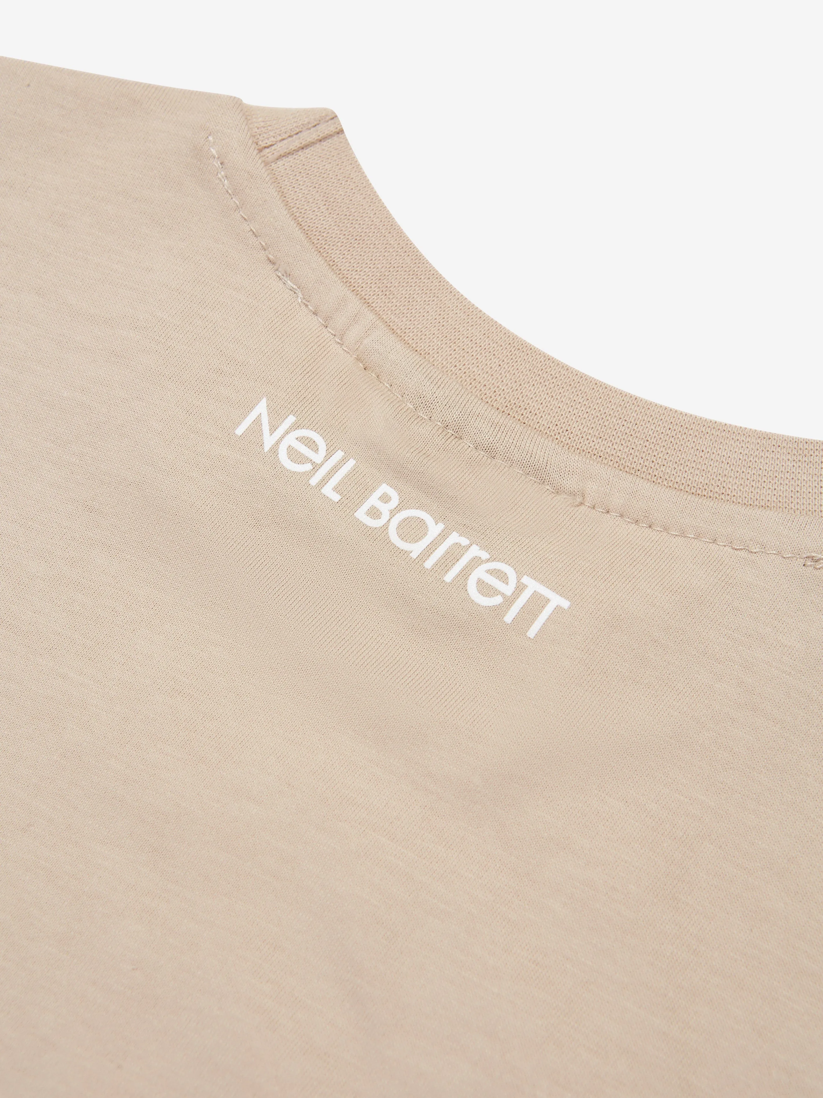 Neil Barrett Boys Thunderbolt T-Shirt in Beige