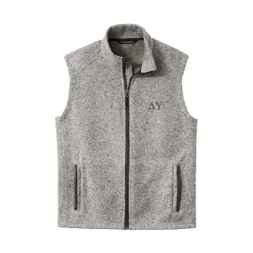 New! Delta Upsilon Heather Grey Vest