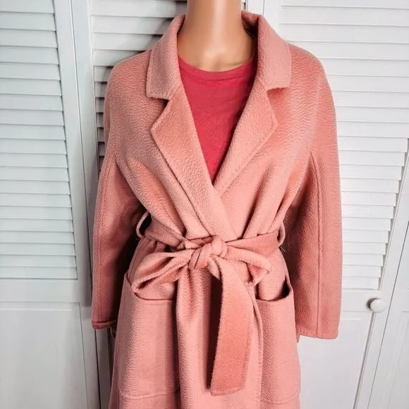 *NEW* PISSENLIT Pink The Classic Wrap Coat Size 2