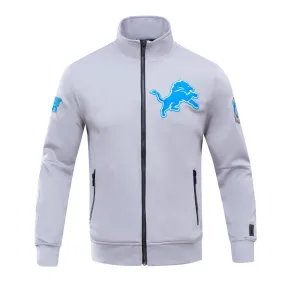 NFL DETROIT LIONS CLASSIC MEN'S TRACK JACKET (GRAY)