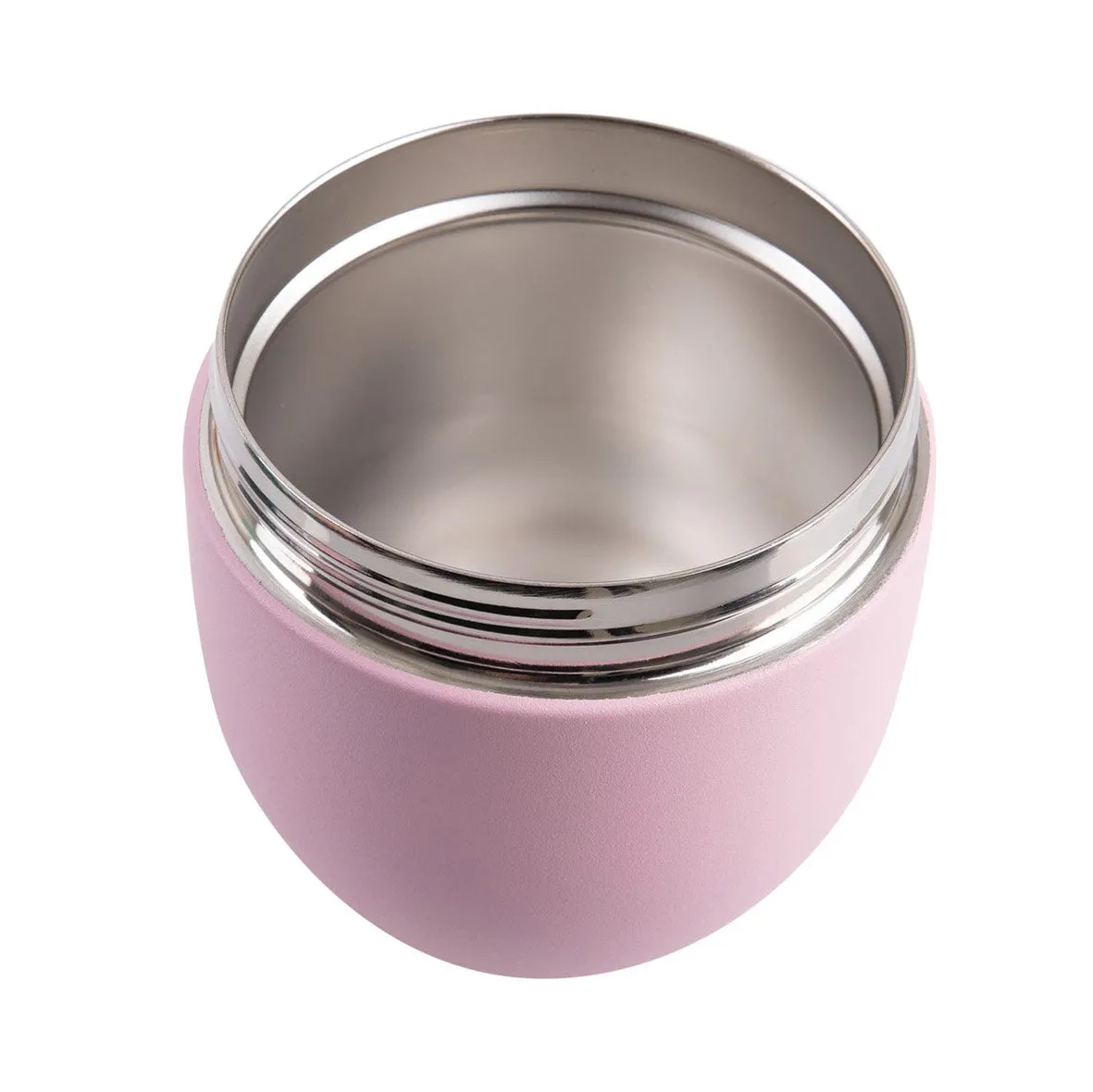 Oasis Stainless Steel Double Wall Insulated Food Pod Pink 470ml