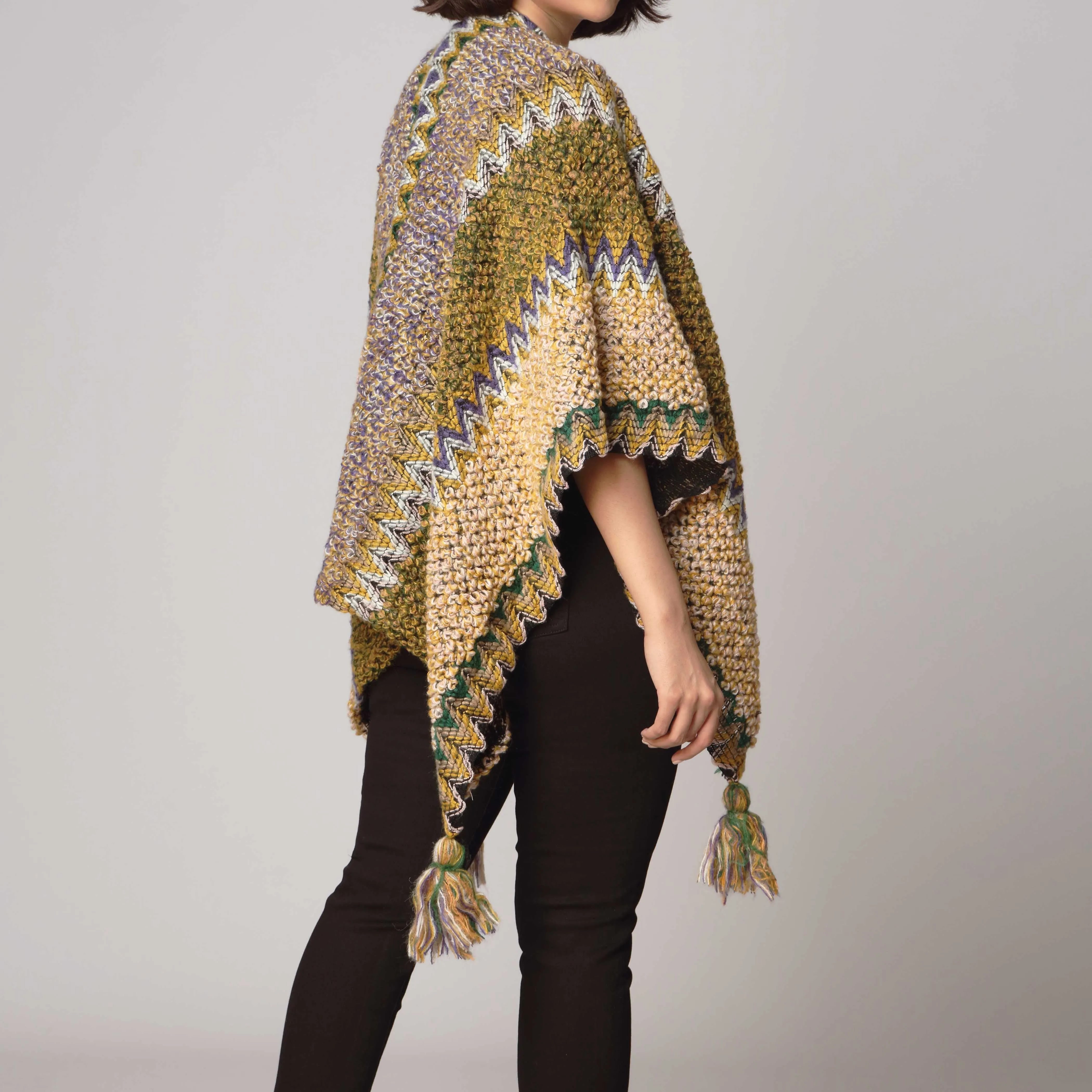 Olive Cape Shawl PW2810