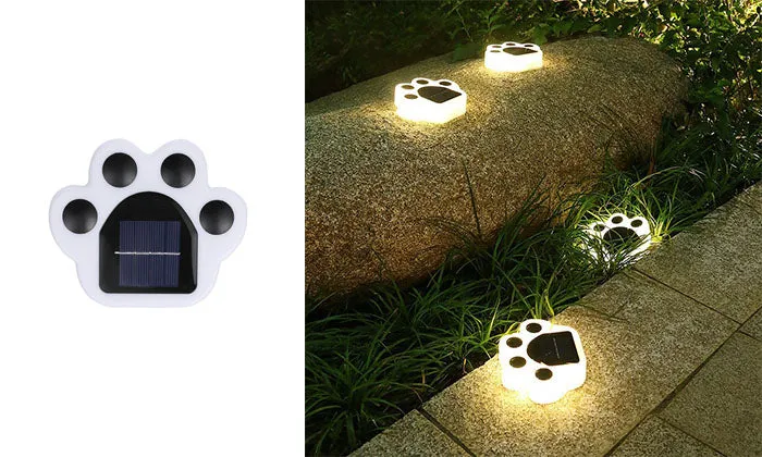 Outdoor Waterproof 4LED Solar Bear Pills Buried Light