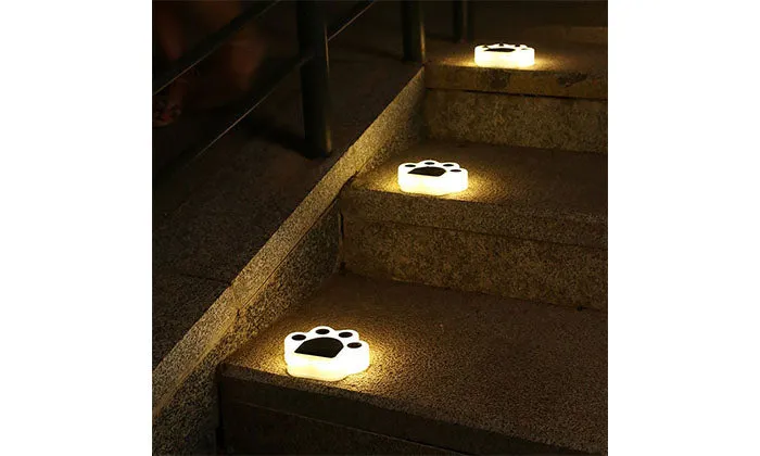 Outdoor Waterproof 4LED Solar Bear Pills Buried Light