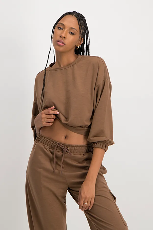 Oversized Crop Pullover