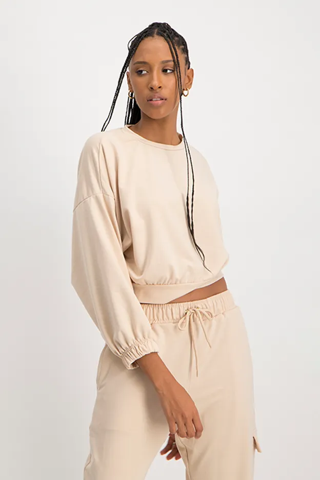 Oversized Crop Pullover