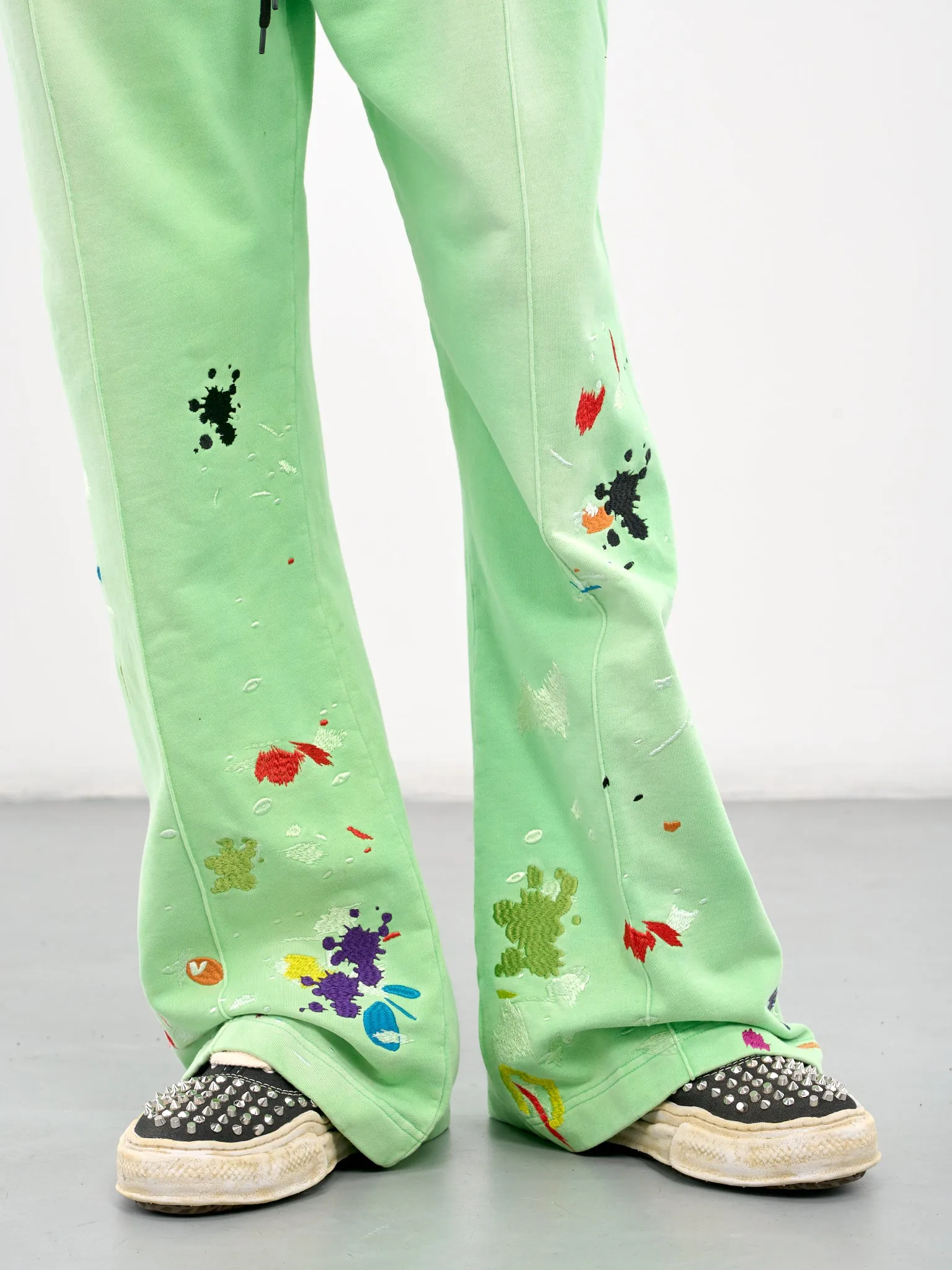 Painting Embroidery Pants (HB-PT-4238-MELON-GREEN)