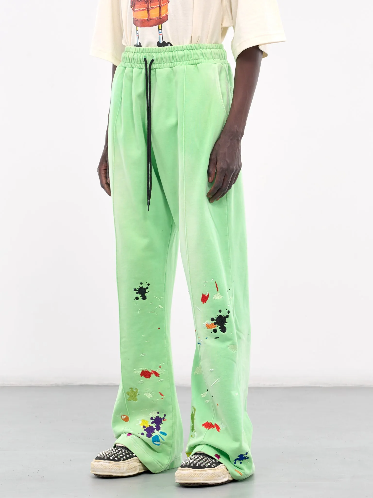 Painting Embroidery Pants (HB-PT-4238-MELON-GREEN)