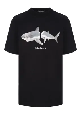 Palm Angels Shark T-Shirt Black/White