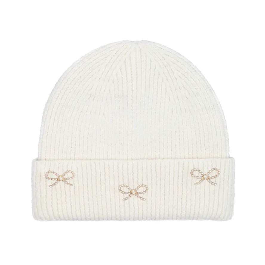 Pearl & Bow Beanie